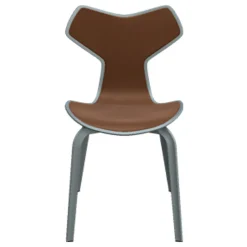 Fritz Hansen 4130 Grand Prix Stol Forsidepolstret Læder