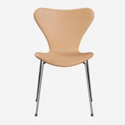 Fritz Hansen 3107 Serie 7 Fuldpolstret Natural Læder