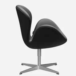 Fritz Hansen 3320 Svanen Sort Essential Læder