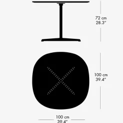 Fritz Hansen A603 Super-Cirkulær Spisebord