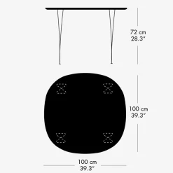 Fritz Hansen B603 Super-Cirkulær Spisebord
