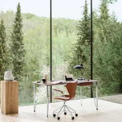 Fritz Hansen Serie 7 Drejestol Fuldpolstret Læder