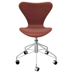 Fritz Hansen Serie 7 Drejestol Fuldpolstret Læder