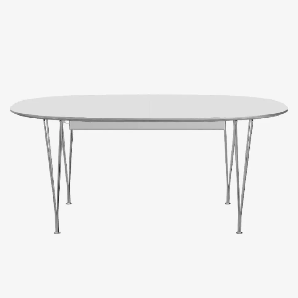 Fritz Hansen Super-Ellipse Bord Med Udtræk B620