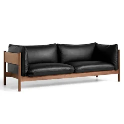 Hay Arbour 3-Pers. Sofa Olieret Valnød & Sort Nevada Læder