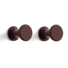 HAY Bolt Hook-Set of 2 Dark Brown