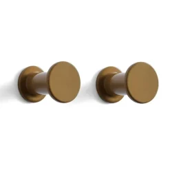HAY Bolt Hook-Set of 2 Light Brown
