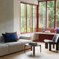 Hay Chisel Loungestol Sortlakeret Eg & Sort Sense Læder