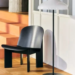 Hay Chisel Loungestol Sortlakeret Eg