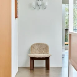 Hay Chisel Loungestol Walnut & Sheepskin