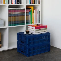 HAY Colour Crate Large Dark Blue