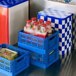 HAY Colour Crate Mini Set of 2 Electric Blue