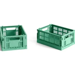 HAY Colour Crate Mini Set of 2 Dark Mint