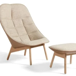 Hay Uchiwa Quilted Loungestol Lakeret Eg & Bolgheri