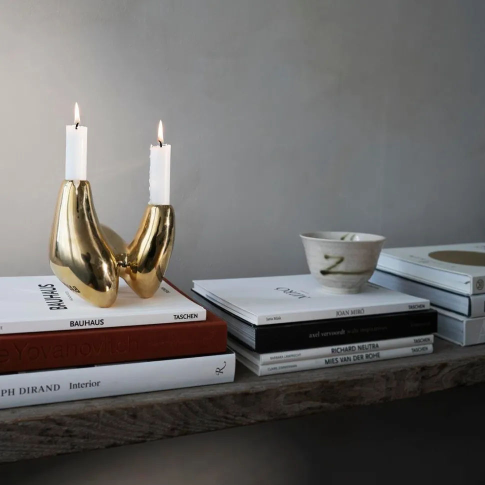 Hein Studio Unity Candleholder Gold