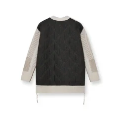 HEYANNO Grand Quilt Cardigan Ecru