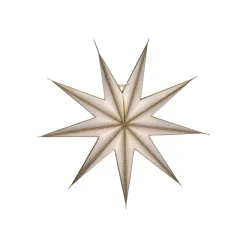 House Doctor 9 Point Star Off-White/Champagne Medium