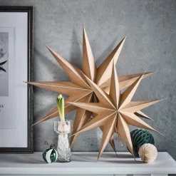 House Doctor 9 Point Star Nature Medium