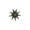 House Doctor 9 Point Star Green/Champagne Small