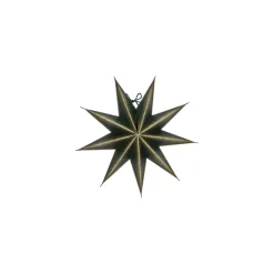 House Doctor 9 Point Star Green/Champagne Small