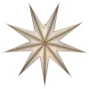 House Doctor 9 Point Star Off-White/Champagne Large