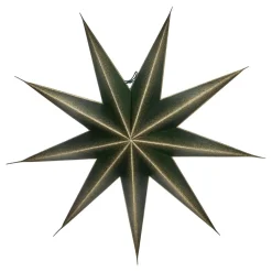 House Doctor 9 Point Star Green/Champagne Large