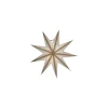 House Doctor 9 Point Star Off-White/Champagne Small