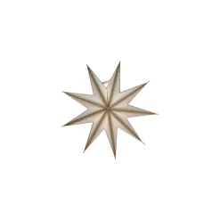 House Doctor 9 Point Star Off-White/Champagne Small