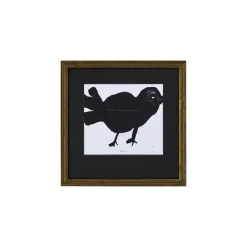 House Doctor Bird Wall Art Black