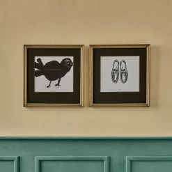 House Doctor Bird Wall Art Black