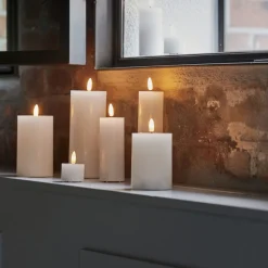 House Doctor Candle LED White Medium