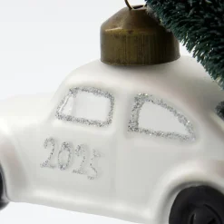 House Doctor Car Ornament White/Silver