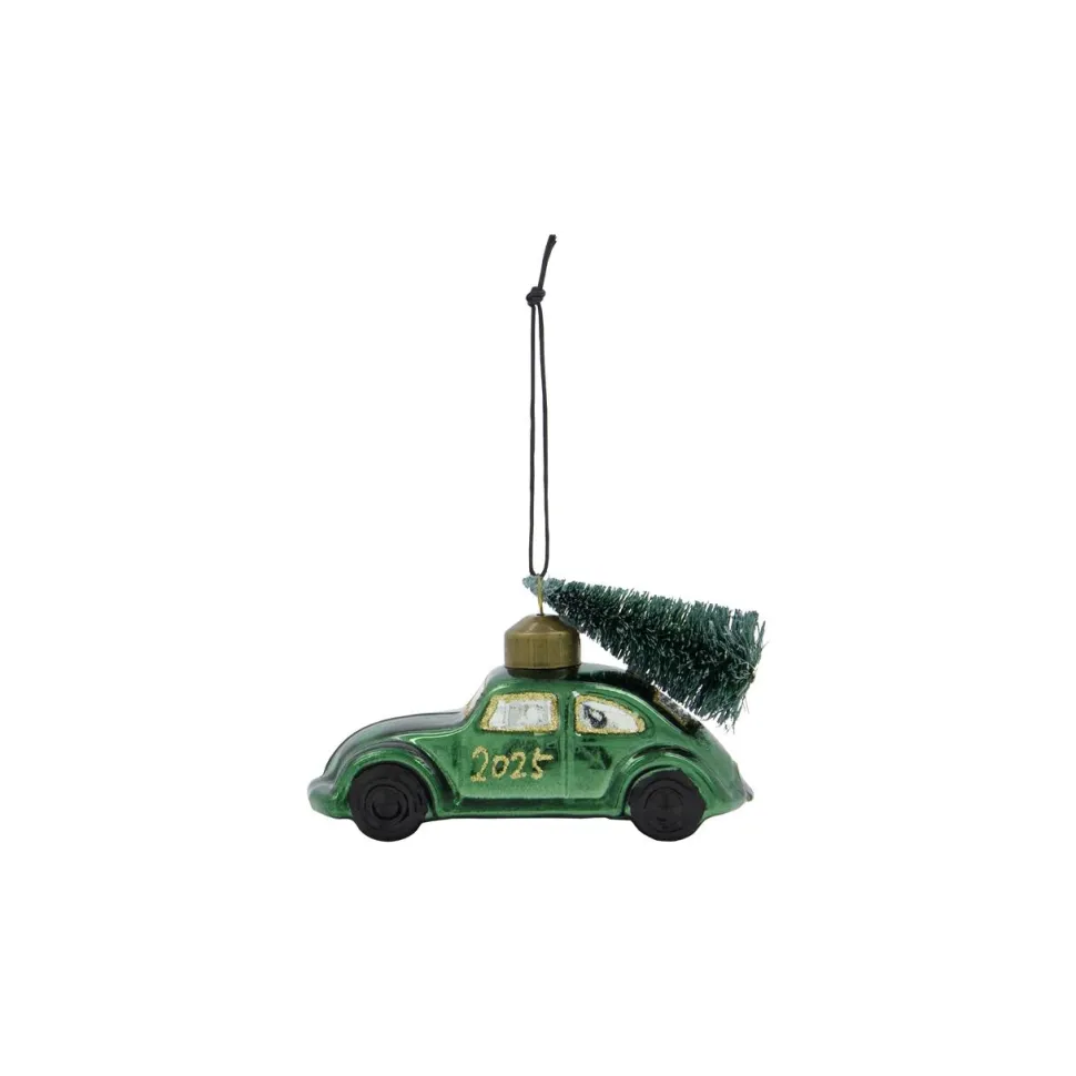 House Doctor Car Ornament Green/Gold