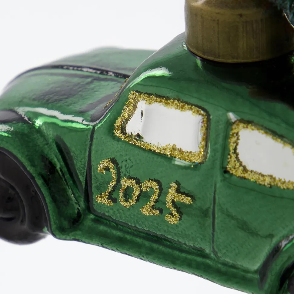 House Doctor Car Ornament Green/Gold