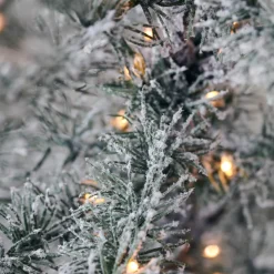 House Doctor Christmas Tree Flocked W. 70 Wire Led Lights Nature