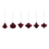 House Doctor Comb Ornaments Burgundy