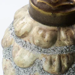 House Doctor Cone Ornaments Antique Silver