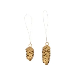 House Doctor Cone Ornaments Gold