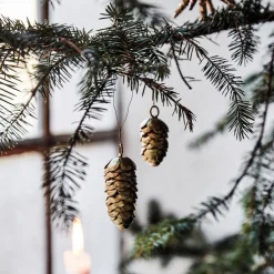 House Doctor Cone Ornaments Gold