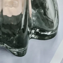 House Doctor Curva Tealight Holder Smoked Grey