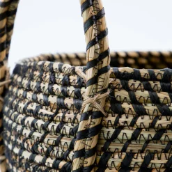 House Doctor Distra Storage Basket Black/Natural Small