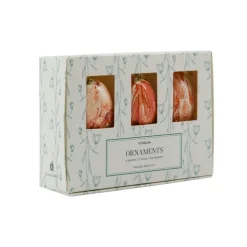 House Doctor Easter Egg Ornament 6 Pieces Burned Red