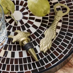 House Doctor Fish Bar Accessories Antique Gold