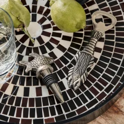 House Doctor Fish Bar Accessories Antique Silver