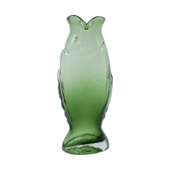 House Doctor Fish Vase Green