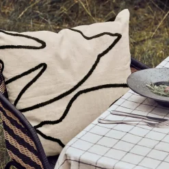 House Doctor Fly Cushion Black 50x50 cm