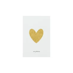 House Doctor Glitr Cards With Envelope Greeting White/Golden