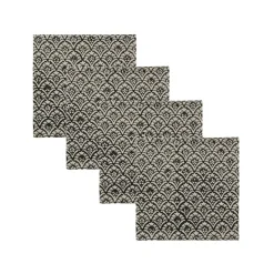 House Doctor Join Napkins Black/Off White