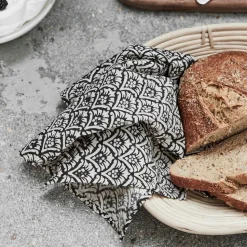 House Doctor Join Napkins Black/Off White