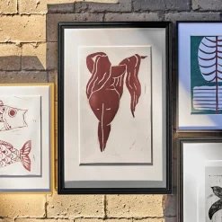 House Doctor Lady Wall Art Bordeaux